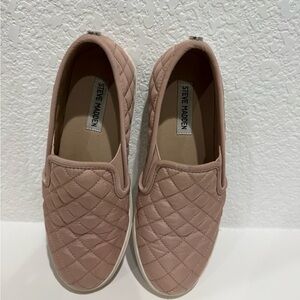Steve Madden Women's Quilted Slip-On Sneakers - Blush